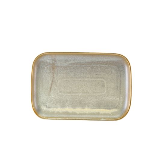 Terra Porcelain Matt Grey Rectangular Plate 34.5 x 23.5cm