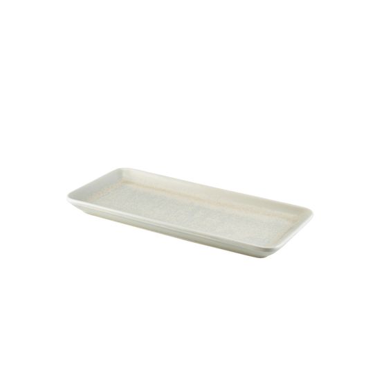 Terra Porcelain Pearl Narrow Rectangular Platter 31 x 14cm