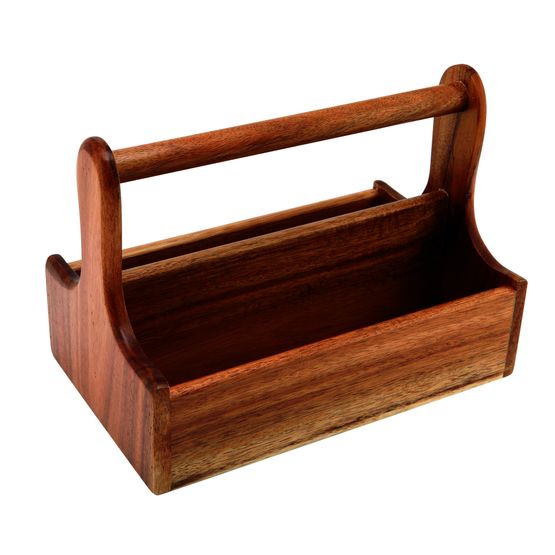 Genware Dark Wood Table Caddy