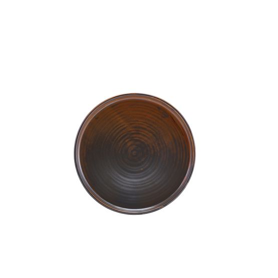 Terra Porcelain Rustic Copper Low Presentation Plate 21cm