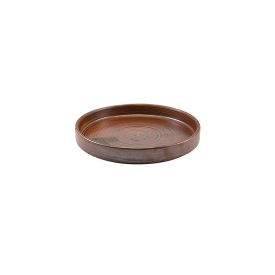Terra Porcelain Rustic Copper Presentation Plate 18cm