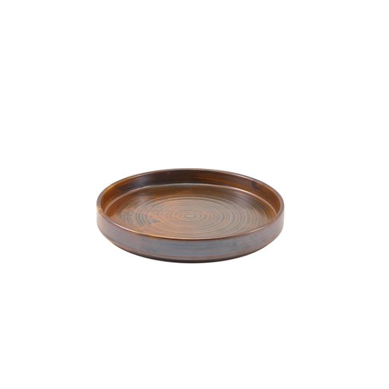 Terra Porcelain Rustic Copper Presentation Plate 20.5cm