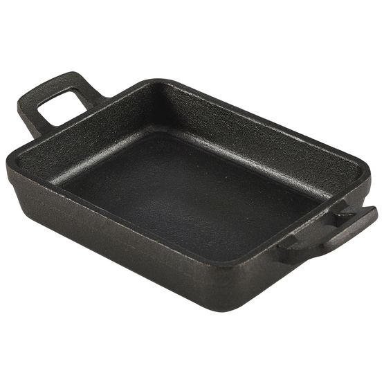 Mini Cast Iron Rectangular Dish 14x11x3cm