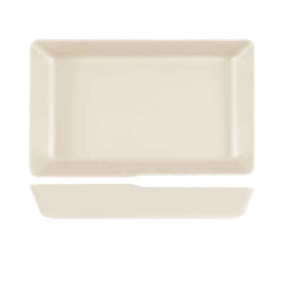 White Copenhagen Melamine GN 1/1 Deep Dish 53 x 32.5 x 8cm