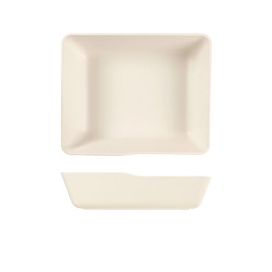 White Copenhagen Melamine GN 1/2 Deep Dish 32.5 x 26.5 x 8cm