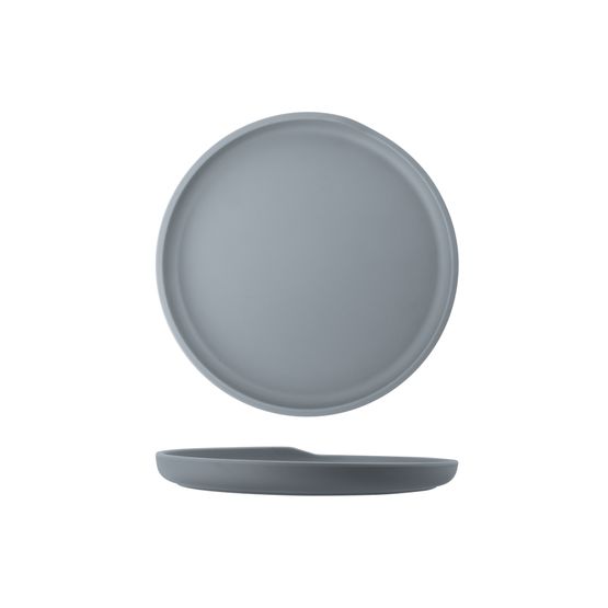 White Copenhagen Round Melamine Plate 22.5cm