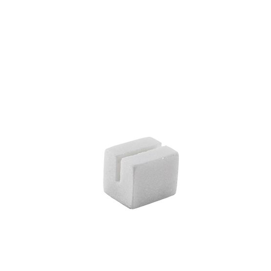 White Marble Sign Holder 3 x 2.5 x 2.5cm