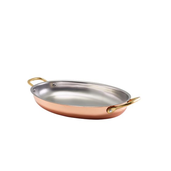 GenWare Copper Plated Oval Dish 30 x 21cm