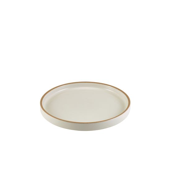 GenWare Kava White Stoneware Presentation Plate 20cm