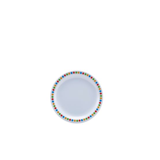 GenWare Melamine Coloured Circles Plate 16cm/ 6.25"