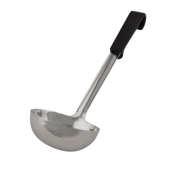 Genware Plastic Handle Soup Ladle Black
