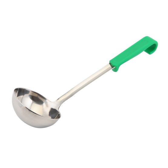 Genware Plastic Handle Soup Ladle Green