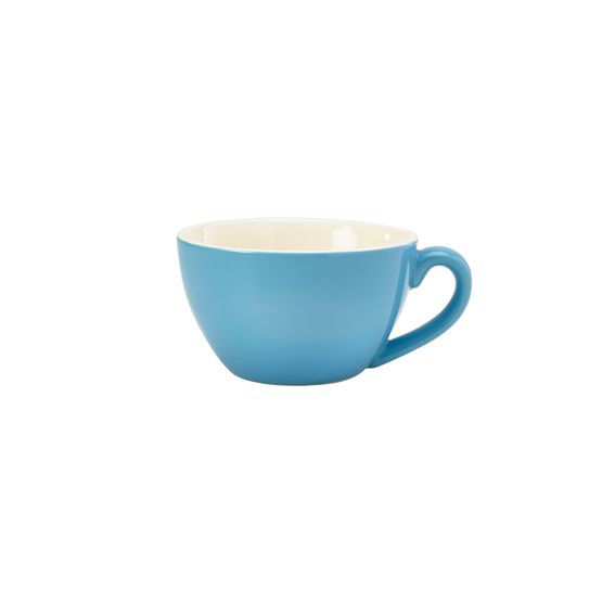 Genware Porcelain Blue Bowl Shaped Cup 34cl/ 12oz