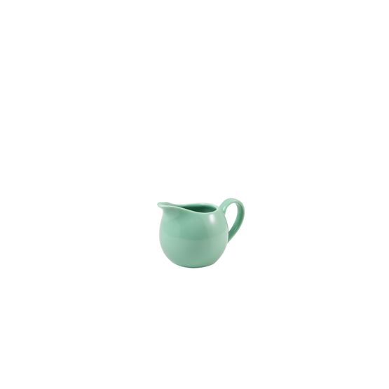 Genware Porcelain Green Jug 14cl/ 5oz