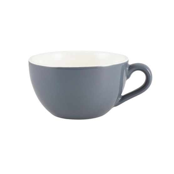Genware Porcelain Grey Bowl Shaped Cup 17.5cl/ 6oz
