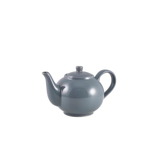 Genware Porcelain Grey Teapot 45cl/ 15.75oz