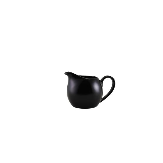 Genware Porcelain Matt Black Jug 14cl/ 5oz