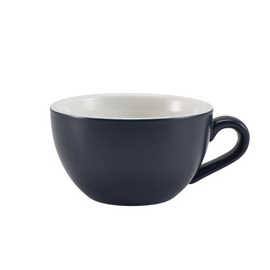 GenWare Porcelain Matt Blue Bowl Shaped Cup 17.5cl/ 6oz