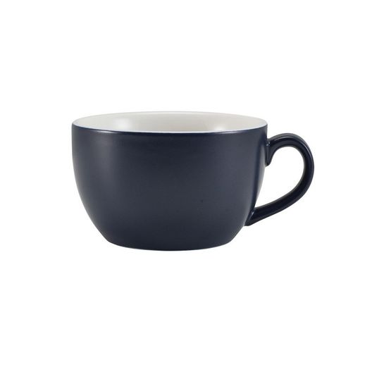 GenWare Porcelain Matt Blue Bowl Shaped Cup 25cl/ 8.75oz