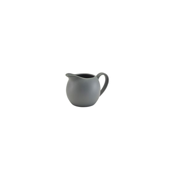 Genware Porcelain Matt Grey Jug 14cl/ 5oz