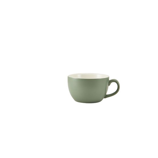GenWare Porcelain Matt Sage Bowl Shaped Cup 25cl/ 8.75oz