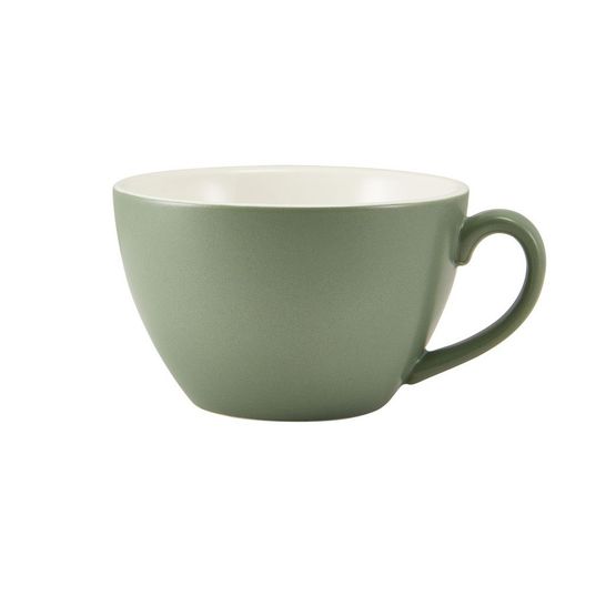 GenWare Porcelain Matt Sage Bowl Shaped Cup 34cl/ 12oz