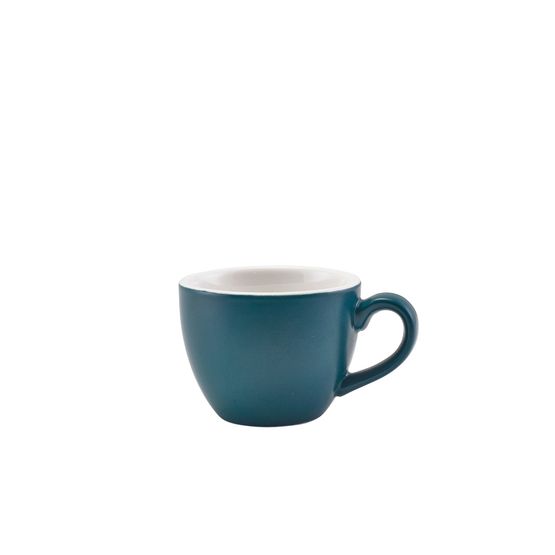 GenWare Porcelain Matt Teal Bowl Shaped Cup 9cl/ 3oz