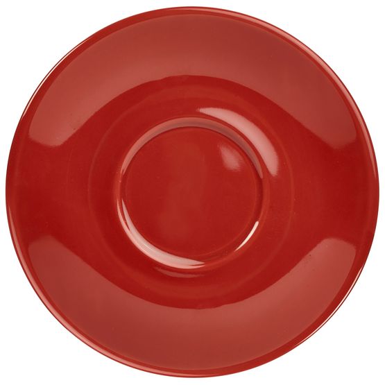 Genware Porcelain Red Saucer 12cm/ 4.75"