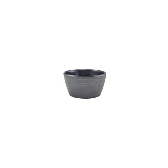 GenWare Melamine Matt Black Ripple Ramekin 113ml/ 4oz
