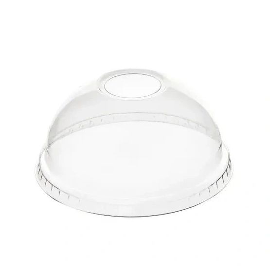 Dispo 95mm Domed Rpet Lids With Hole