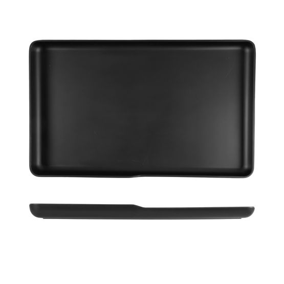 Black Copenhagen Melamine GN 1/1 Platter 53 x 32.5 x 3.5cm