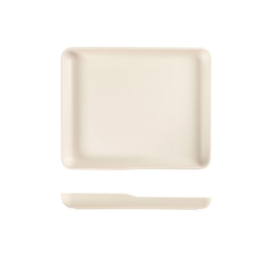 White Copenhagen Melamine GN 1/2 Platter 32.5 x 26.5 x 3.5cm