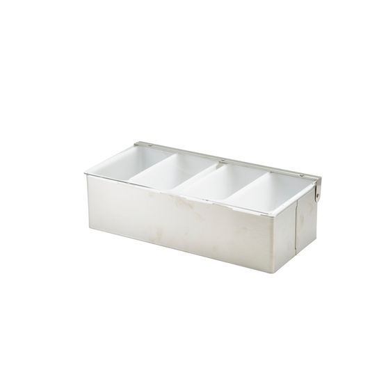 GenWare 4 Part Stainless Steel Condiment Holder