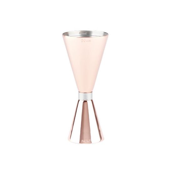 DPS Barware 25/50ml Slim Jigger with Band Copper