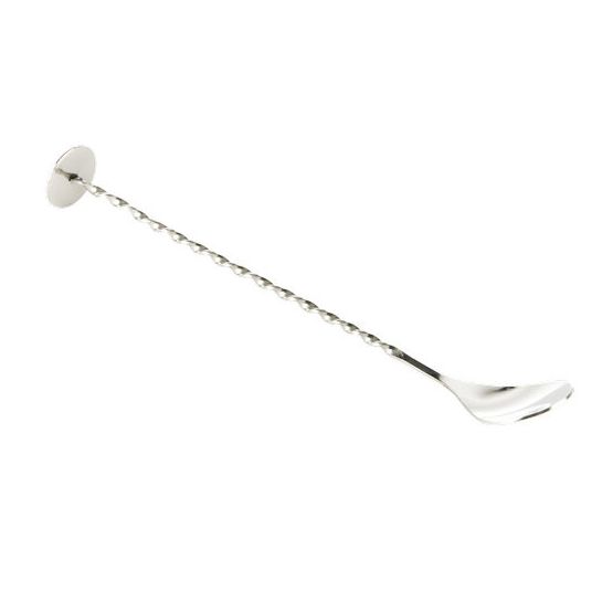 DPS Barware Classic Twisted Bar Spoon with Disc 11"