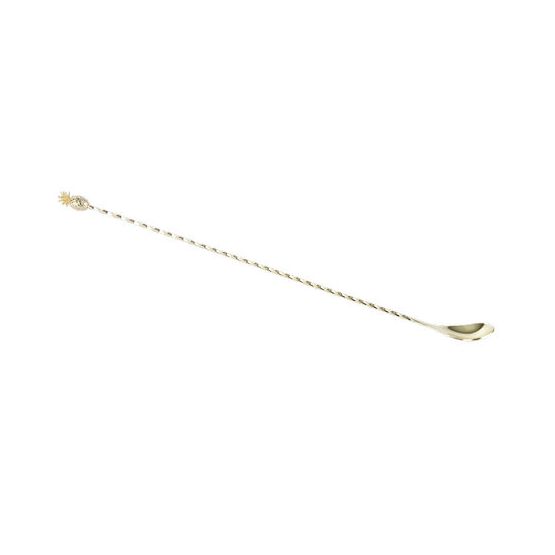 DPS Barware Gold Pineapple Bar Spoon 40.5cm