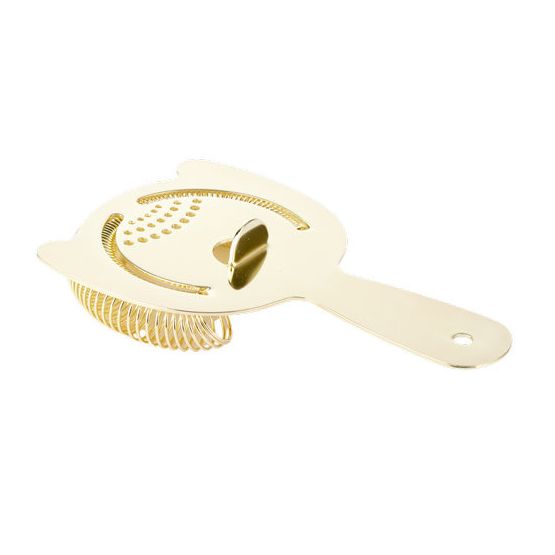 DPS Barware Gold Premium Two Ear Strainer 150x95x32mm