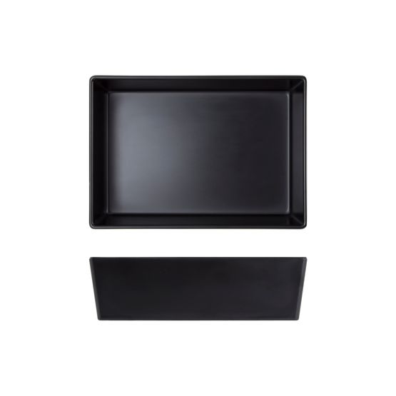 Black Tokyo Melamine Salad Box 20.5 x 14.5 x 6cm