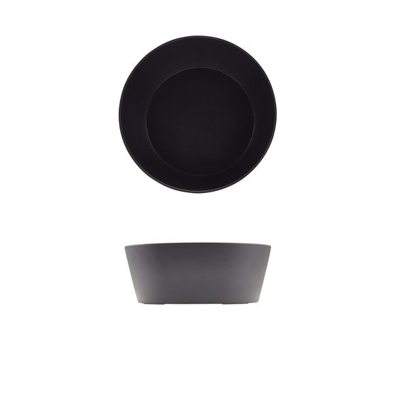 GenWare Melamine Black Tableau Conical Buffet Bowl 26.5 x 10cm