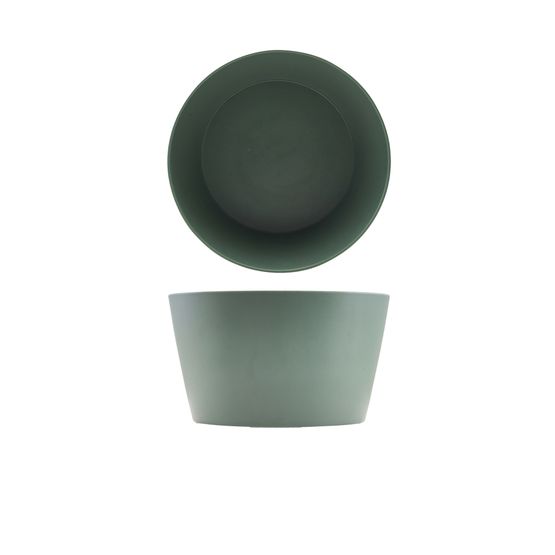 GenWare Melamine Green Tableau Conical Buffet Bowl 26.5 x 15cm