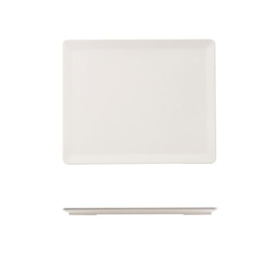 GenWare Melamine White Tableau Platter GN 1/2