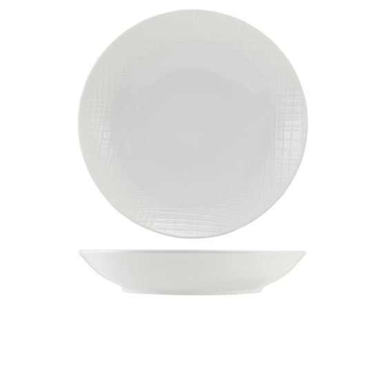 Incise Porcelain Lavara Coupe Bowl 25.5cm