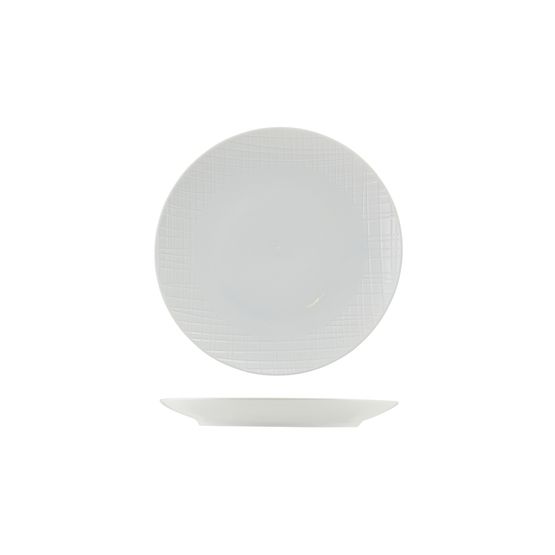 Incise Porcelain Lavara Coupe Plate 20cm