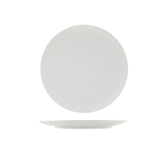 Incise Porcelain Lavara Coupe Plate 25.5cm