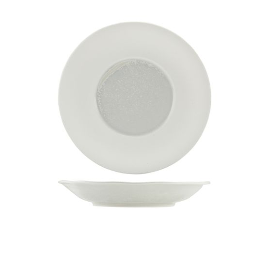 Incise Porcelain Lustre Deep Winged Plate 26cm
