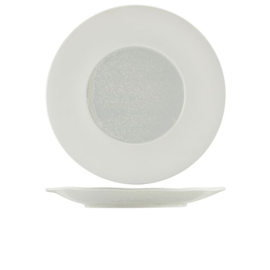 Incise Porcelain Lustre Winged Plate 31cm