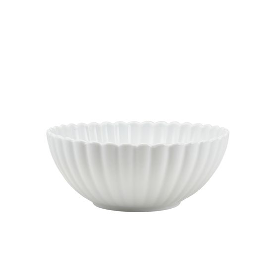 Incise Porcelain Scalloped Side Bowl 16cm