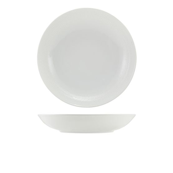Incise Porcelain Solara Coupe Bowl 23cm