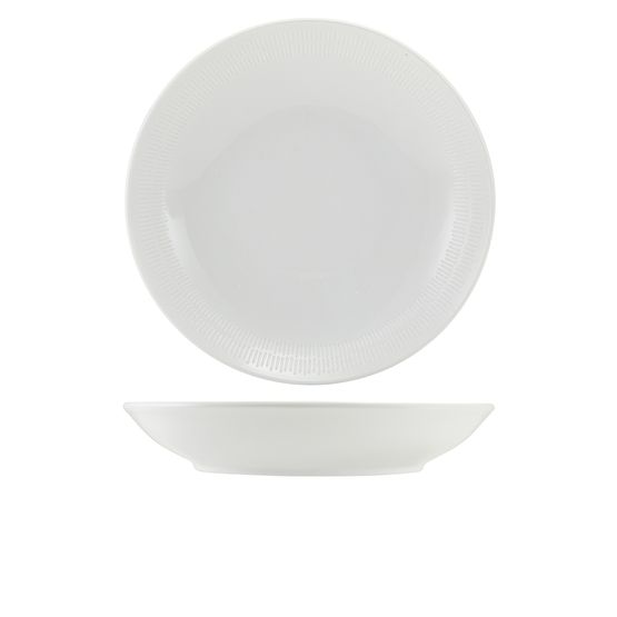 Incise Porcelain Solara Coupe Bowl 25.5cm