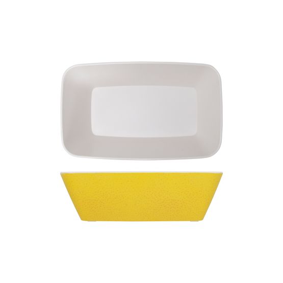 Lemon Yellow Seville Melamine GN 1/4 Deep Dish 26.5 x 16.2 x 8cm